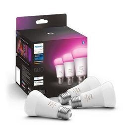 Hue WACA sada 3x žárovka LED E27 A60 6,5W 806lm 2000-6500K RGB IP20
