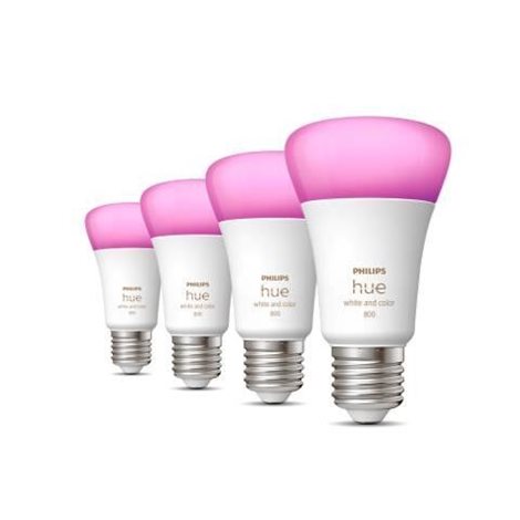 Hue Bluetooth 4x žárovka LED E27 A60 6,5W 800lm 2200-6500K RGB 5