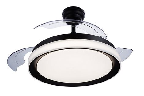 Bliss stropní svítidlo s ventilátorem 28W (větrák) + 35W (světlo) 4500lm 2700/4000/5500K 51cm, černé 6