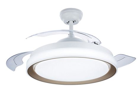 Bliss stropní svítidlo s ventilátorem 28W (větrák) + 35W (světlo) 4500lm 2700/4000/5500K 51cm, zlaté 1