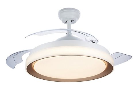 Bliss stropní svítidlo s ventilátorem 28W (větrák) + 35W (světlo) 4500lm 2700/4000/5500K 51cm, zlaté 3