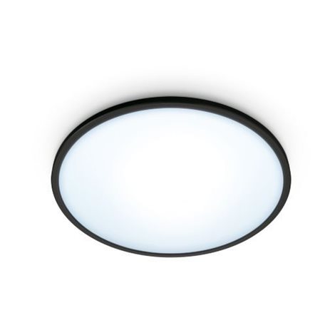 WiZ Superslim přisazené LED svítidlo 14W 1300lm 2700-6500K IP20 24,2cm, černé 1