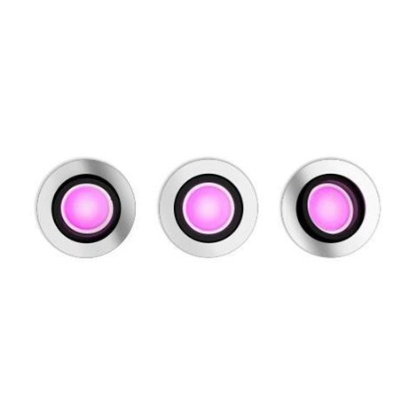 HUE WACA Centura podhledové LED svítidlo 3x GU10 5,7W 350lm 2000-6500K RGB kulaté IP20 hliník 4