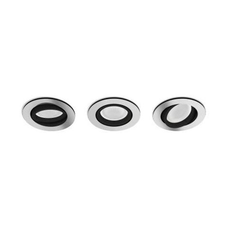 HUE WACA Centura podhledové LED svítidlo 3x GU10 5,7W 350lm 2000-6500K RGB kulaté IP20 hliník 7