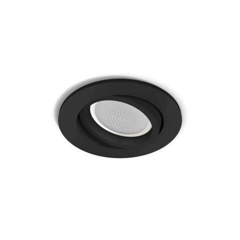 Hue WACA Centura podhledové LED svítidlo GU10 5,7W 350lm 2000-6500K RGB IP20 kulaté, černé 1