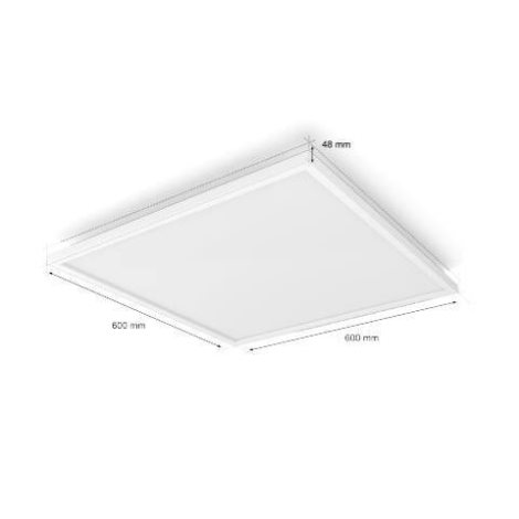 HUE WACA Surimu stropní LED panel 60W 4150lm 2000-6500K RGB 60x60cm IP20, bílý 5