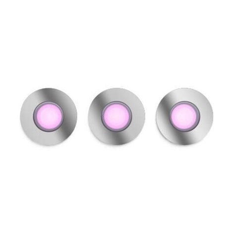 HUE WACA Xamento podhledové LED svítídlo 3x GU10 5.7W 350lm 2000-6500K RGB IP44, chrom 3