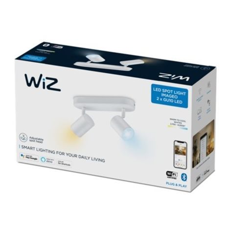 WiZ Imageo bodové LED svítidlo 2x GU10 4,9W 350lm 2700-6500K IP20, bílé 2