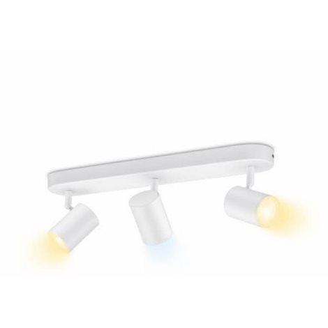 WiZ Imageo bodové LED svítidlo 3x GU10 4,9W 345lm 2700-6500K IP20, bílé 1
