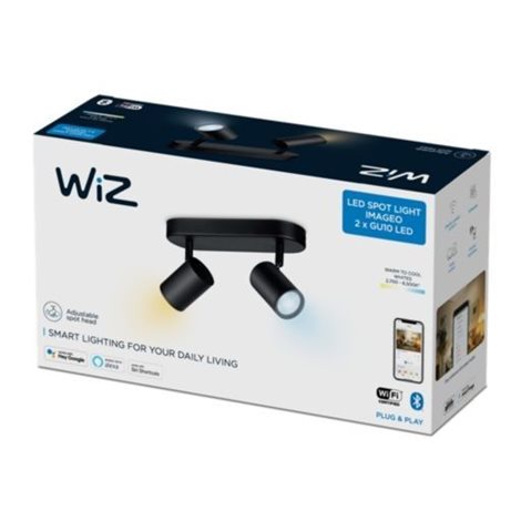 WiZ Imageo bodové LED svítidlo 2x GU10 4,9W 345lm 2700-6500K IP20, černé 2