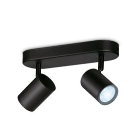 WiZ Imageo bodové LED svítidlo 2x GU10 4,9W 345lm 2700-6500K IP20, černé