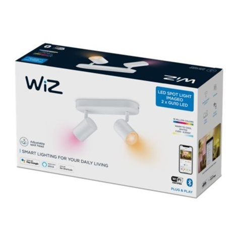 WiZ Imageo bodové LED svítidlo 2x GU10 4,9W 345lm 2200-6500K RGB IP20, bílé 2