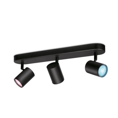 WiZ Imageo bodové LED svítidlo 3x GU10 4,9W 345lm 2200-6500K RGB IP20, černé 1