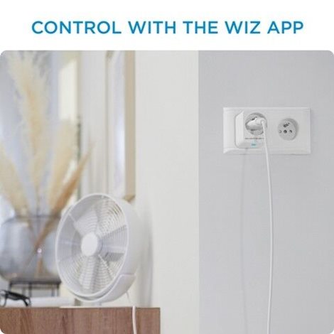 WiZ Plug Chytrá zásuvka CZ/SK IP20 230V + měření spotřeby, bílá 4