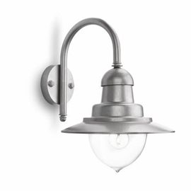 01652/52/PN Raindrop venkovní nástěnné svítidlo E27 1x60W bez zdroje IP44, hliník