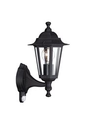 17473/30/PN Peking venkovní nástěnné svítidlo s čidlem E27 1x60W bez zdroje IP44, černé