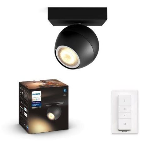 Hue WA Buckram bodové svítidlo GU10 LED 5W 350lm 2200-6500K IP20, černé 1
