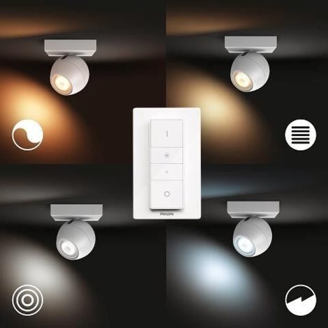 Hue WA Buckram bodové svítidlo 1x GU10 LED 5W 350lm 2200-6500K IP20, bílá 3