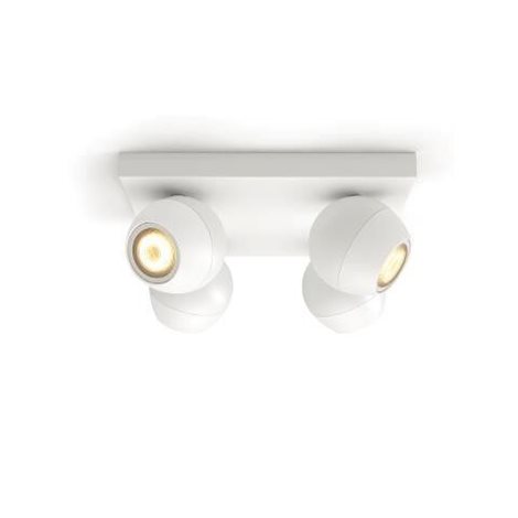 Hue WA Buckram bodové svítidlo 4x GU10 LED 5W 350lm 2200-6500K IP20, bílé 7
