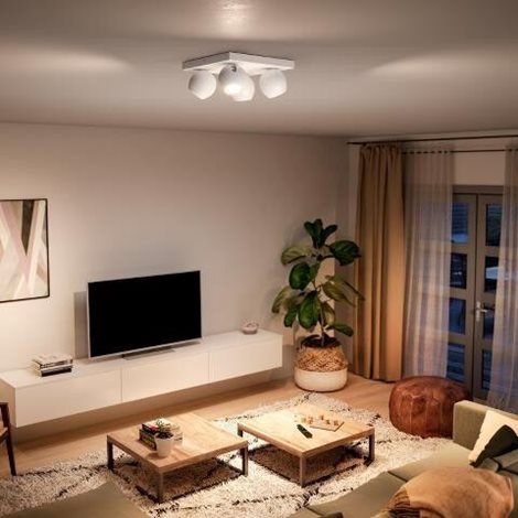 Hue WA Buckram bodové svítidlo 4x GU10 LED 5W 350lm 2200-6500K IP20, bílé 6
