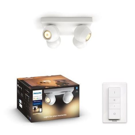 Hue WA Buckram bodové svítidlo 4x GU10 LED 5W 350lm 2200-6500K IP20, bílé 1