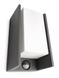 16352/93/16 Bridge IR venkovní nástěnné svítidlo se senzorem 1xE27 42W IP44, antracitové