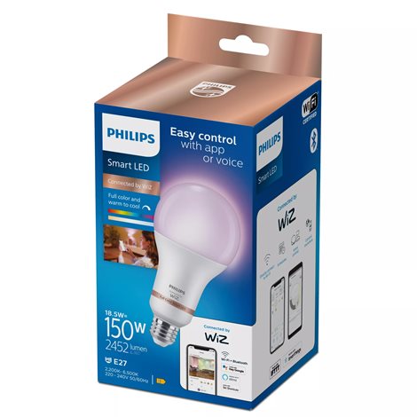 WiZ Smart LED Žárovka 18,5 W (ekv. 150 W) 2452lm 2200-6500K A80 E27 3