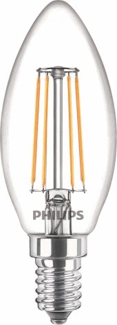 Classic LEDCandle D 4.5-40W B35 E14 827 CL LED Žárovka 4,5W 470lm 1