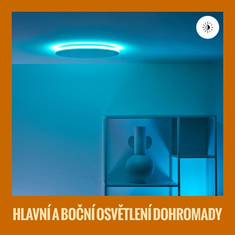 WiZ Rune přisazené LED svítidlo 21W 2100lm 2700-6500K RGB IP20 40cm, bílé 2