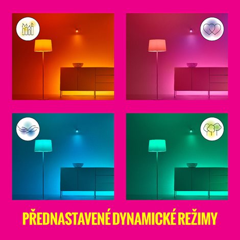 WiZ Rune přisazené LED svítidlo 21W 2100lm 2700-6500K RGB IP20 40cm, bílé 5