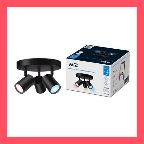 WiZ Imageo bodové LED svítidlo 3x GU10 4,9W 345lm 2200-6500K RGB IP20, černé 5