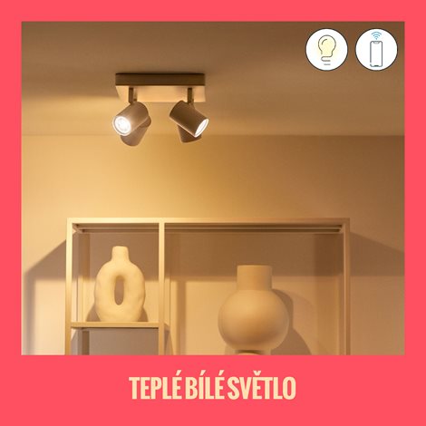 WiZ Imageo bodové LED svítidlo 4x GU10 4,9W 345lm 2200-6500K RGB IP20, bílé 5