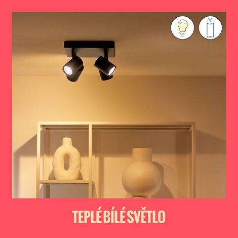WiZ Imageo bodové LED svítidlo 4x GU10 4,9W 345lm 2200-6500K RGB IP20, černé 10