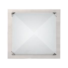 CARERA přisazené svítidlo 2x E14 40W bez zdroje 29cm IP20, saténový nikl