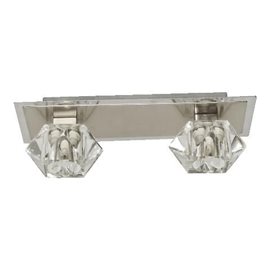 ZAFIRA stropní svítidlo 2x G9 33W bez zdroje 30cm IP20, saténový nikl/chrom