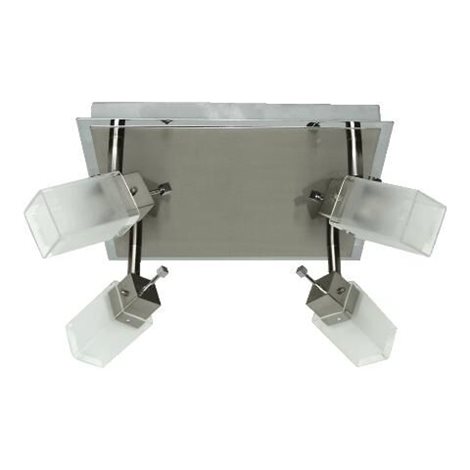 RIMINI stropní svítidlo 4x G9 40W bez zdroje 35cm IP20, matný chrom