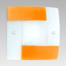 SINUS stropní svítidlo 2x E27 60W bez zdroje 38cm IP20, bílá/oranžová