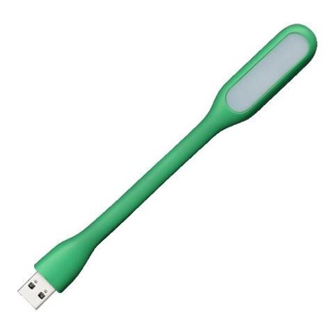 USB lampička LED 1,2W 50lm 5V IP20, zelená