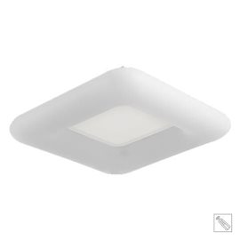 TRIVAN přisazené svítidlo LED 43W 3500lm 2700-6500K 55cm hranaté IP20, matně bílé + ovladač