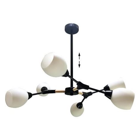 CITTERRIO závěsné svítidlo 6x E14 40W bez zdroje 73cm IP20, černé