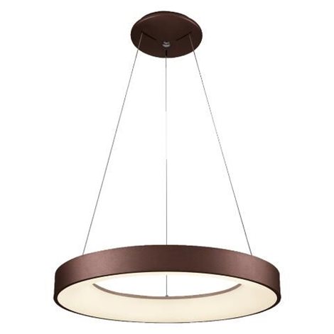GENTIS závěsné svítidlo LED 55W 3000lm 4000K krokově stmívatelné 60cm IP20, kávově hnědé 1