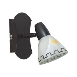AZTEC nástěnné svítidlo 1x E14 40W bez zdroje IP20, hnědé