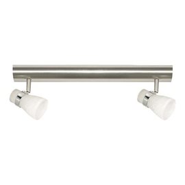 MARANELLO přisazené bodové svítidlo 2x G9 40W bez zdroje 37cm IP20, saténový nikl