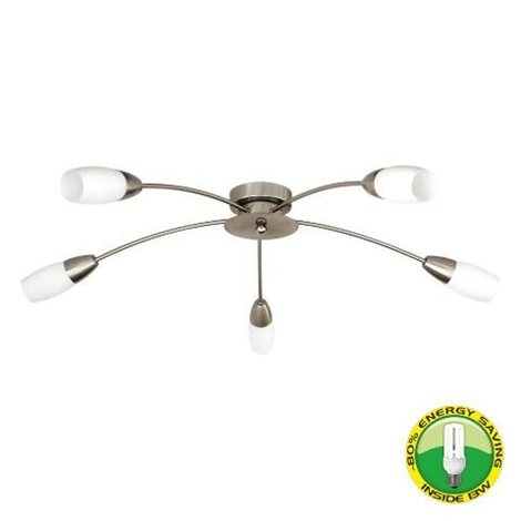 PROXI+ stropní svítidlo 5x E14 9W bez zdroje 66cm IP20, saténový nikl