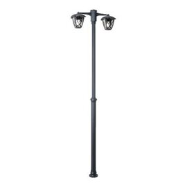 SPLIT venkovní sloupkové svítidlo 2x E27 40W bez zdroje 210cm IP44, matně černé
