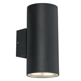 RETO XL venkovní nástěnné svítidlo 2x E27 60W bez zdroje 31cm kulaté IP54, matně černé