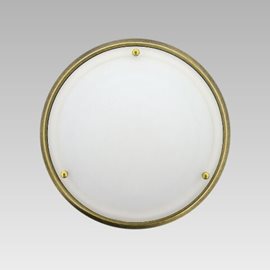 NEPTUN přisazené svítidlo 1x E27 60W bez zdroje 30cm kulaté IP20, antická satin mosaz