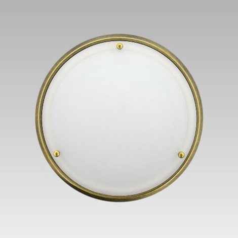 NEPTUN přisazené svítidlo 1x E27 60W bez zdroje 30cm kulaté IP20, antická satin mosaz
