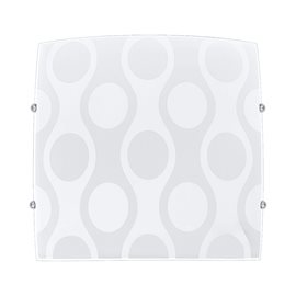 TAPSS přisazené svítidlo 1x E27 60W 30cm hranaté IP20, bílé