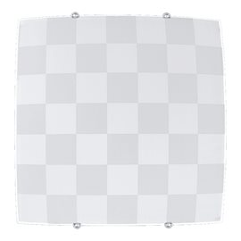 GARRY stropní svítidlo 2x E27 60W bez zdroje 40cm hranaté IP20, bílé